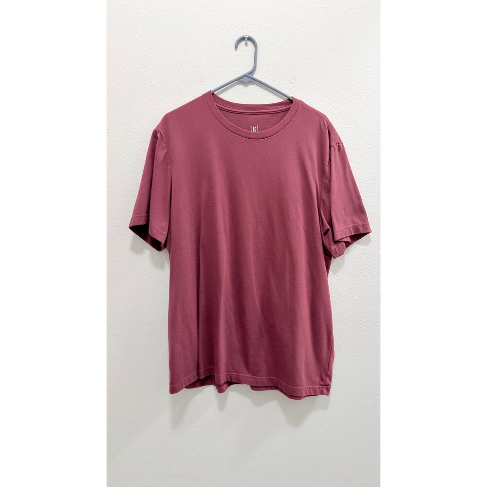 George Men's XL Maroon Short Sleeve Crewneck T-Shirt Preowned
